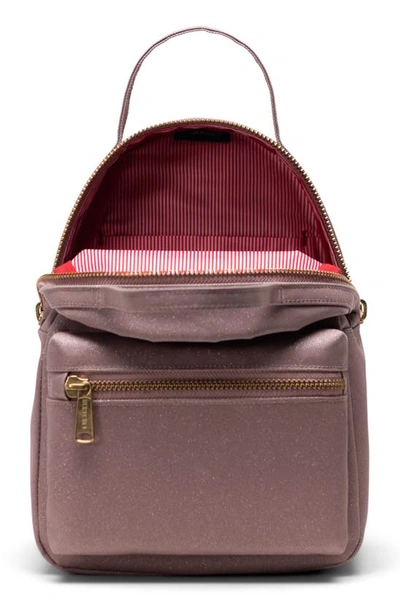Shop Herschel Supply Co Mini Nova Backpack In Ash Rose Sparkle