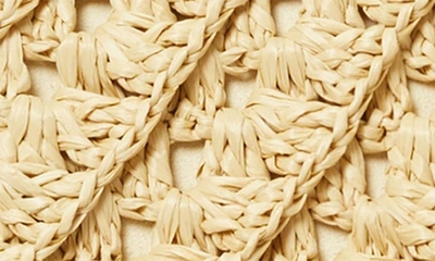 Tory Burch Kira Small Crochet Raffia Shoulder Bag in Natural