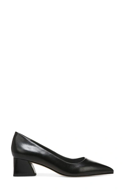 Franco Sarto Racer-pump Pointed Toe Block Heel Pumps In Black
