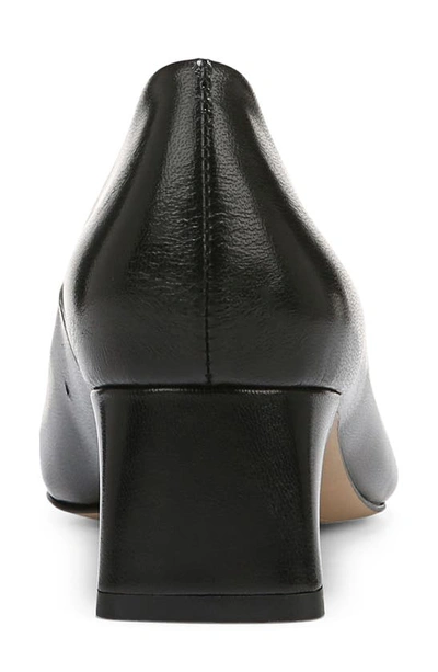 Franco Sarto Racer-pump Pointed Toe Block Heel Pumps In Black