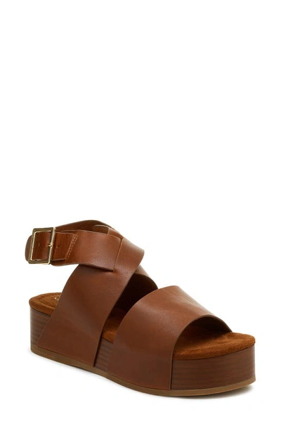 Shop Kelsi Dagger Brooklyn Dunes Platform Sandal In Peanut