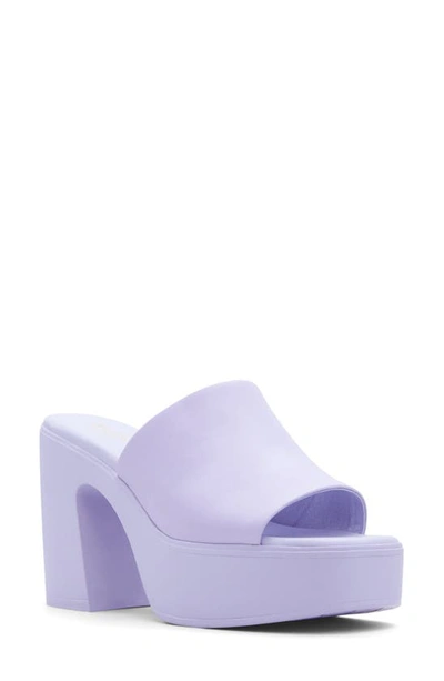 Shop Aldo Maysee Platform Sandal In Purple