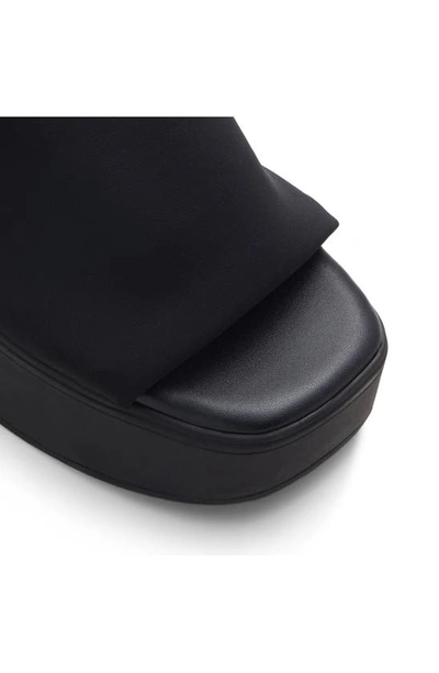 Shop Aldo Maysee Platform Sandal In Other Black