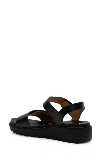 Ara Bellvue Ii Strappy Sandal In Black Nappa Leather