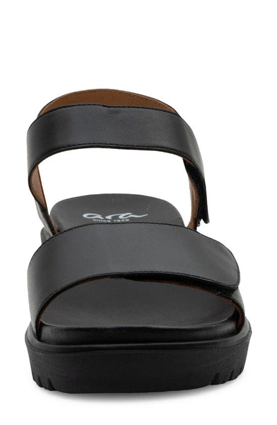 Shop Ara Bellvue Ii Strappy Sandal In Black Nappa Leather