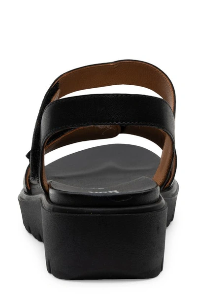 Ara Bellvue Ii Strappy Sandal In Black Nappa Leather