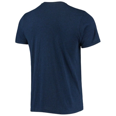 Shop Homage Navy Chicago White Sox Hand-drawn Logo Tri-blend T-shirt