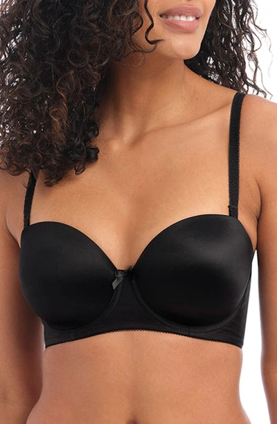 Shop Freya 'deco' Convertible Strapless Underwire Bra In Black