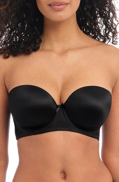 Shop Freya 'deco' Convertible Strapless Underwire Bra In Black