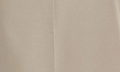 Berle Flat Front Solid Wool Trousers In Tan