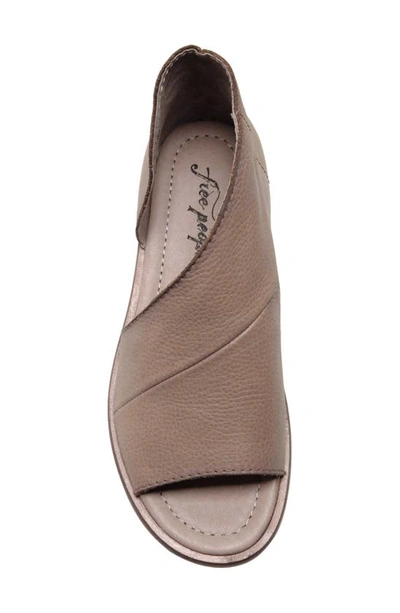 Shop Free People Mont Blanc Asymmetrical Sandal In Dove Grey