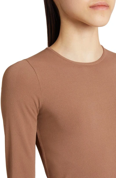 Shop Valentino Crewneck Sweater In Lc0-light Camel