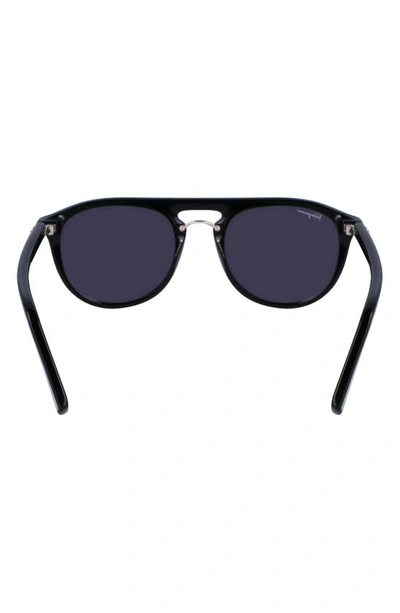 Shop Ferragamo Gancini 54mm Aviator Sunglasses In Black