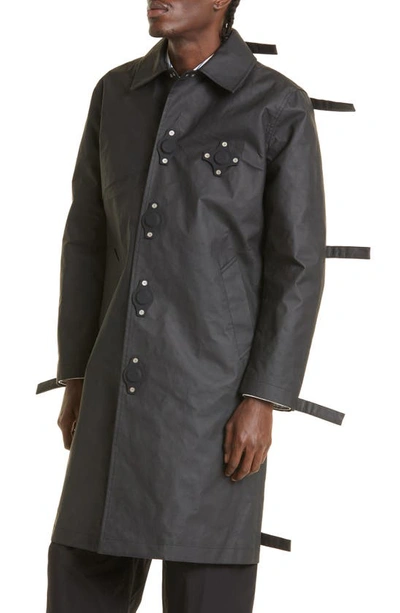 Shop Craig Green Tab Coat In Black