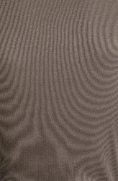 Shop Eckhaus Latta Gender Inclusive Sliced Cotton Blend Rib T-shirt In Grey