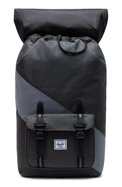 Shop Herschel Supply Co Little America Backpack In Black/ Chicory Coffee