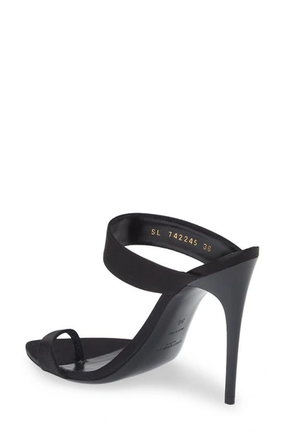 Shop Saint Laurent Martha Pointed Toe Sandal In Black