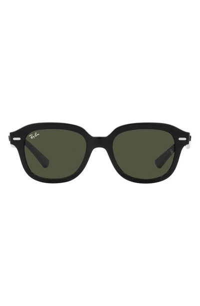 Shop Ray Ban Ray-ban Erik 51mm Square Sunglasses In Black
