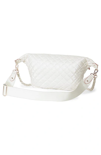 Shop Mz Wallace Crosby Convertible Sling Bag In White