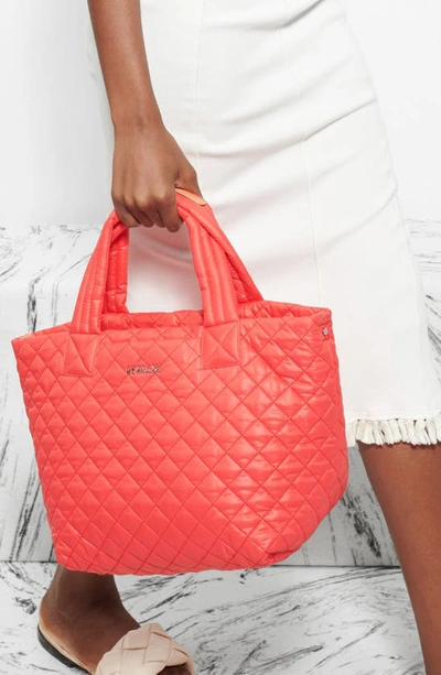 Shop Mz Wallace Small Metro Deluxe Tote In Bright Red