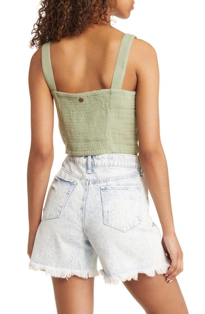 Rip Curl Premium Surf Crop Tank In Mid Green