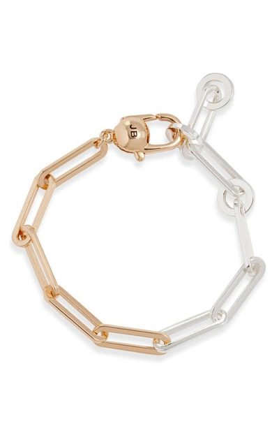 Shop Jenny Bird Andi Paper Clip Chain Bracelet In Two Tone