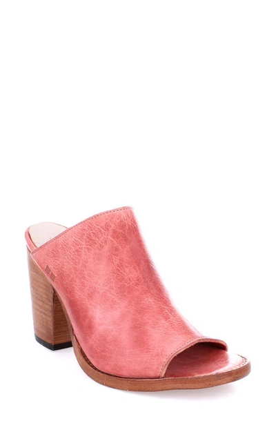 Shop Bed Stu Clavel Peep Toe Mule In Blush Rustic