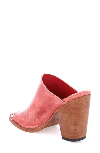Bed Stu Clavel Peep Toe Mule In Blush Rustic