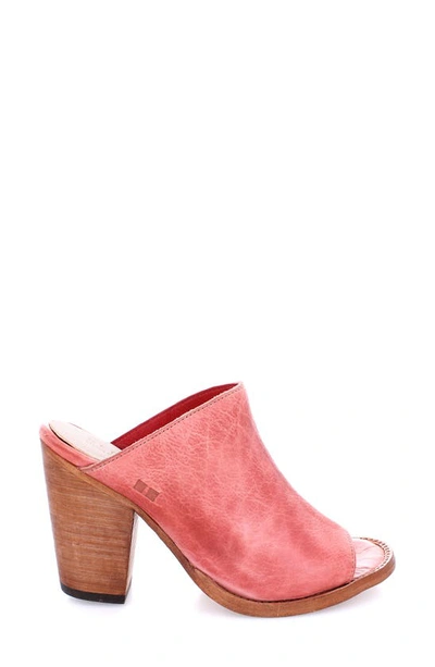 Bed Stu Clavel Peep Toe Mule In Blush Rustic