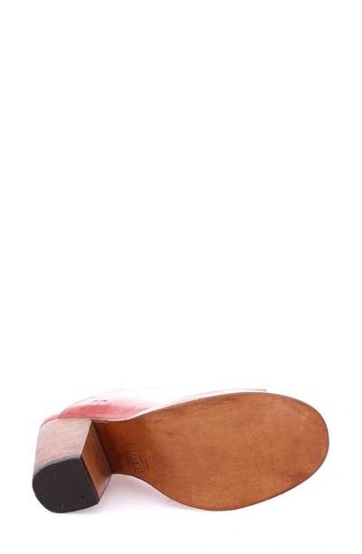 Bed Stu Clavel Peep Toe Mule In Blush Rustic