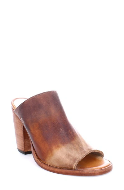 Shop Bed Stu Clavel Peep Toe Mule In Cafe Latte Td