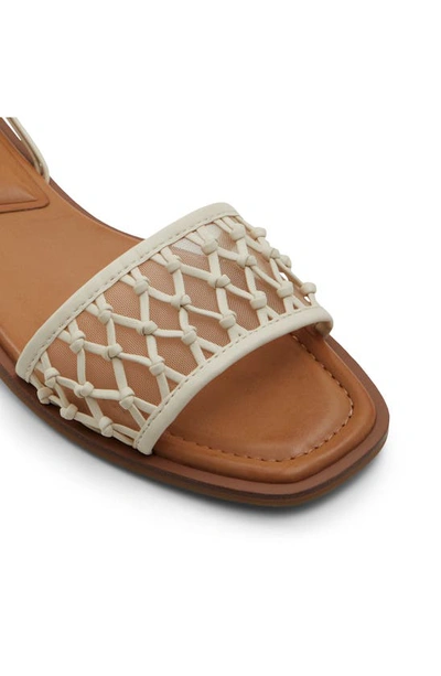 Shop Aldo Seazen Ankle Wrap Sandal In Other White