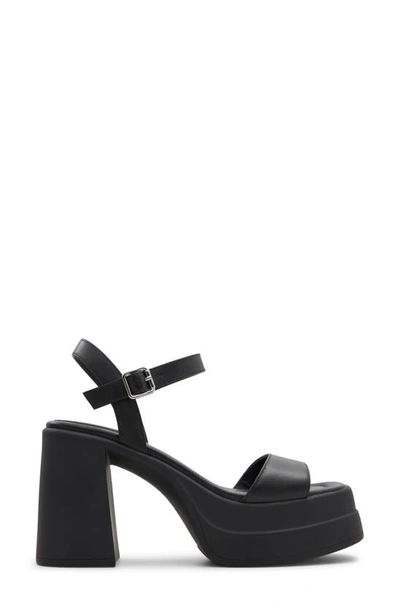 Shop Aldo Taina Block Heel Platform Sandal In Black