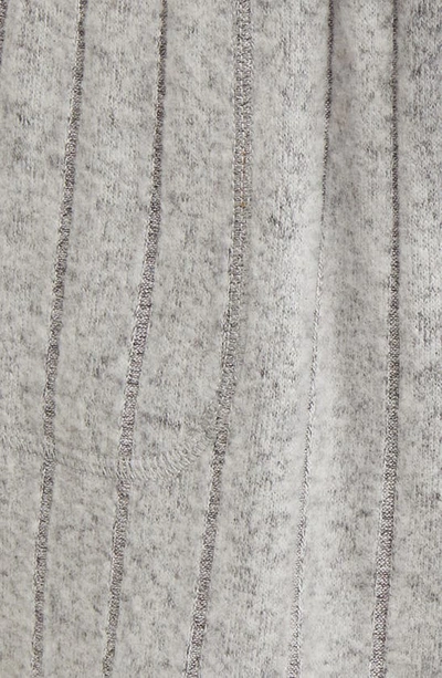 Shop Bp. Cozy Wide Rib Drawstring Shorts In Grey Pearl Marl
