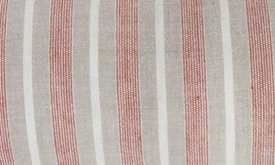 Shop Pom Pom At Home Montecito Stripe Linen Body Pillow In Terra Cotta/natural