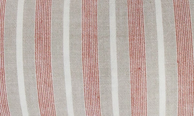 Pom Pom At Home Montecito Striped Body Pillow In Terra Cotta/natural
