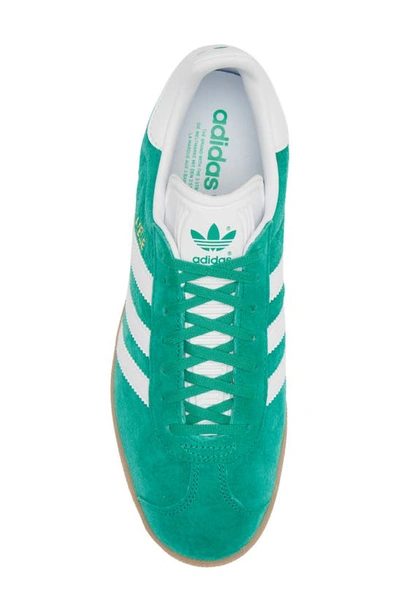 Shop Adidas Originals Gazelle Sneaker In Court Green/ Cloud White