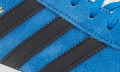 Shop Adidas Originals Gazelle Sneaker In Blue/ Black/ White