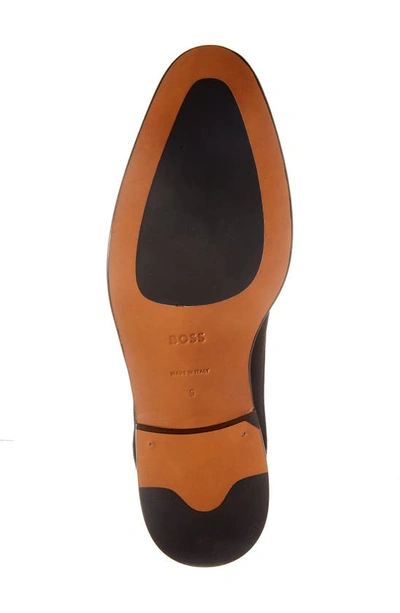 Hugo Boss Derrek Cap Toe Derby In Dark Brown