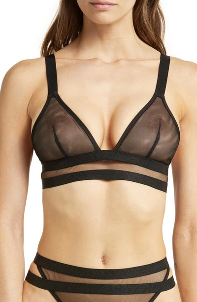 Shop Bluebella Longline Soft Cup Bra In Black