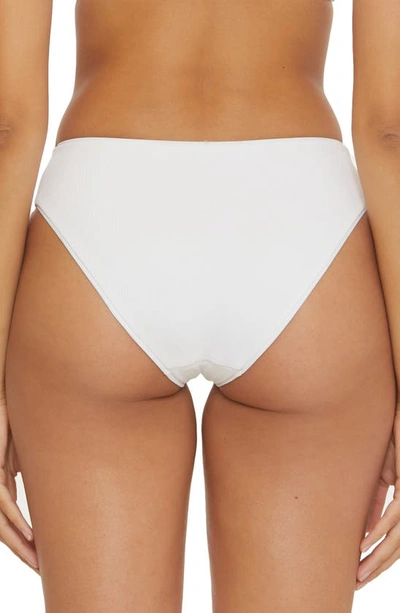 Shop Becca Fine Line Scoop Hipster Bikini Bottoms In White