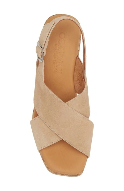 Cordani Malin Platform Sandal In Camel Suede