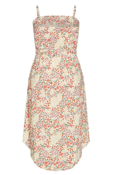 Shop City Chic Tamika Floral Print Midi Dress In Floral Breeze