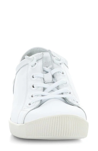 Softinos By Fly London Isla Sneaker In 028 White Smooth Leather