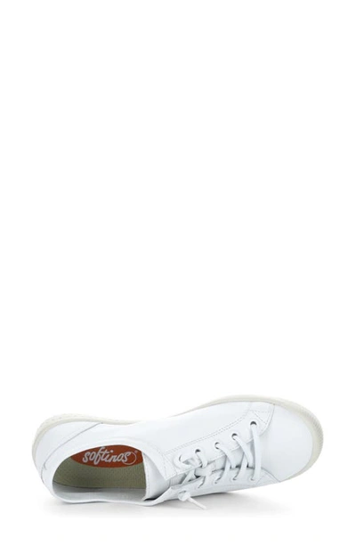 Softinos By Fly London Isla Sneaker In 028 White Smooth Leather
