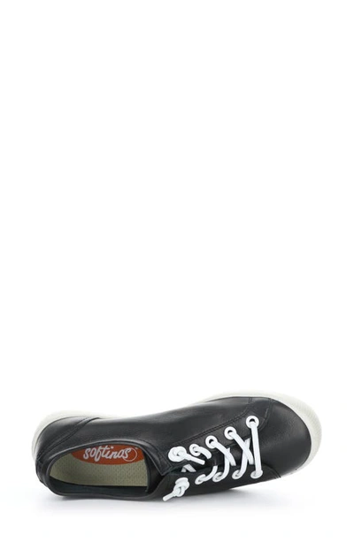 Shop Softinos By Fly London Isla Sneaker In 029 Black Smooth Leather