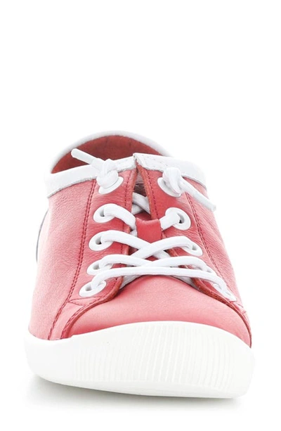 Shop Softinos By Fly London Isla Sneaker In 038 Cherry Red/ White