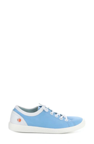 Shop Softinos By Fly London Isla Sneaker In Sky Blue Smooth