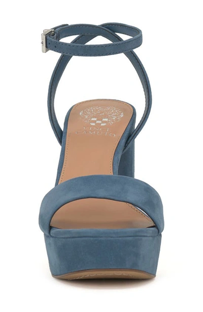 Shop Vince Camuto Pendry Ankle Strap Platform Sandal In Blue Haze Trusue