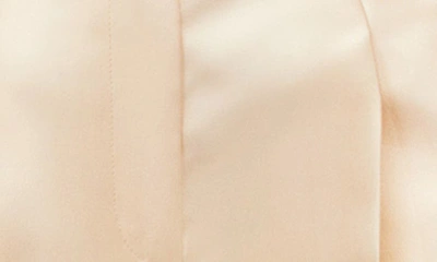Allsaints London Pleated Shimmer Shorts In Gold